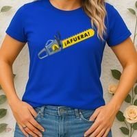 Afuera Milei Chainsaw Libertarian Ancap Liberty Freedom Women's T-Shirt thumb 2
