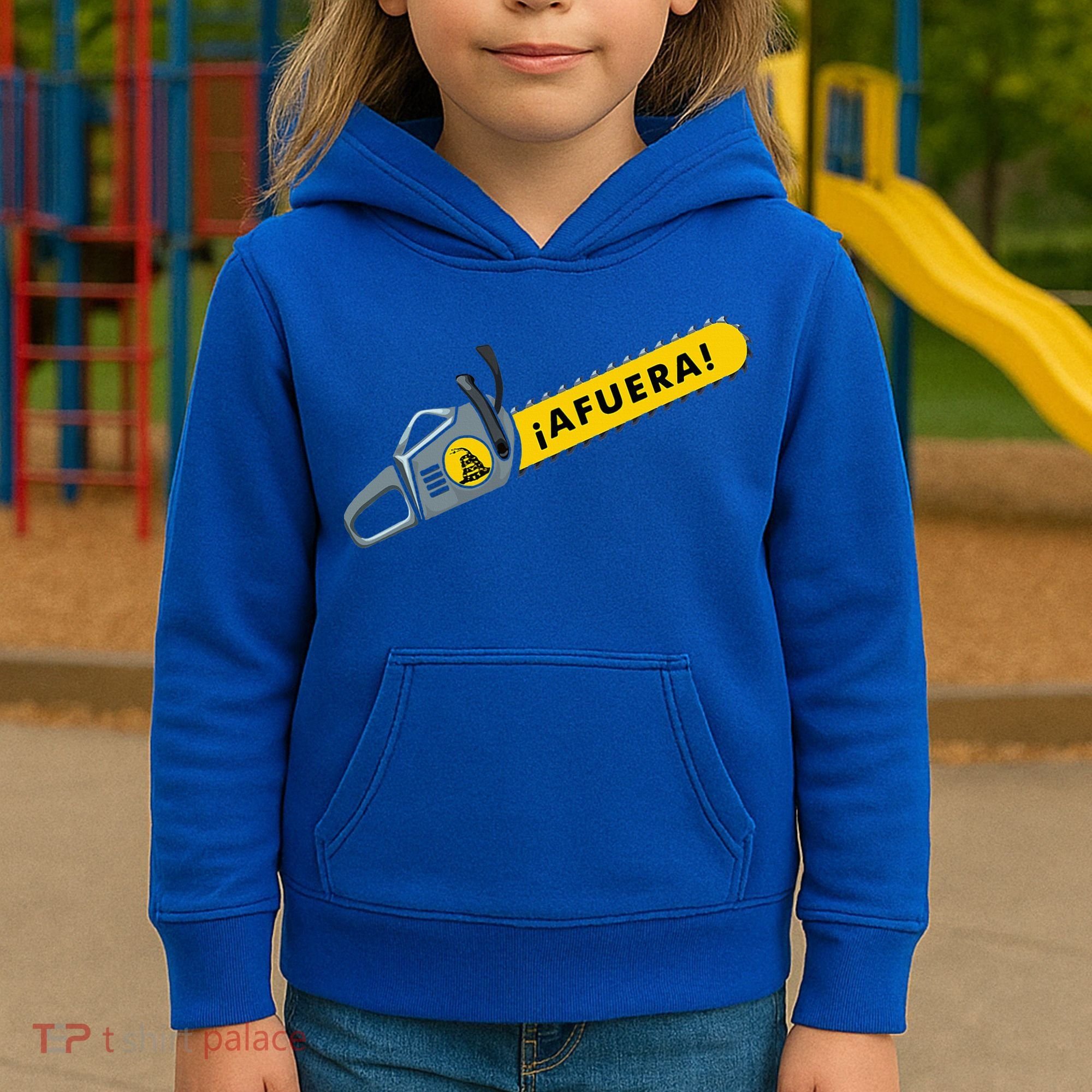 Afuera Milei Chainsaw Libertarian Ancap Liberty Freedom Kids Hoodie