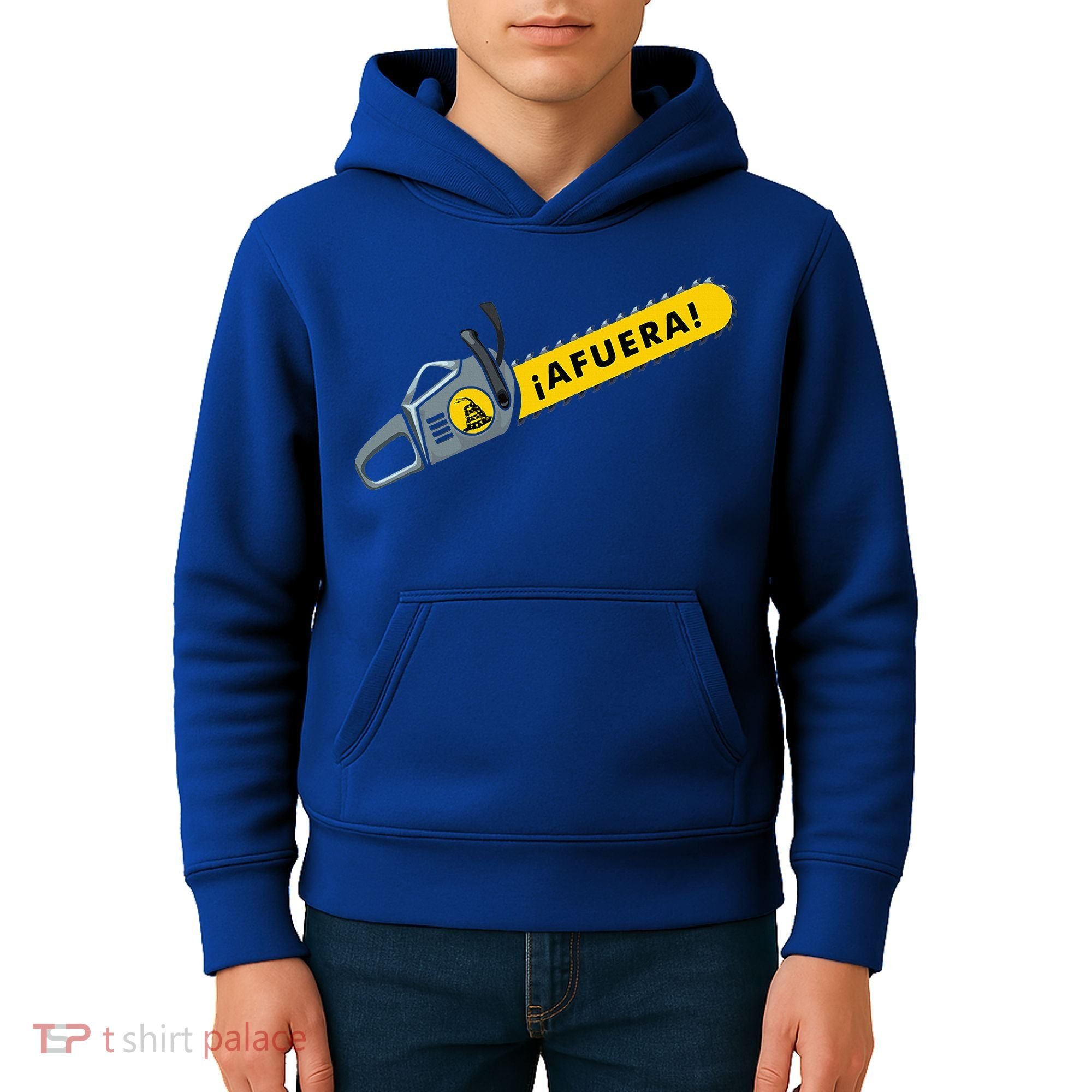 Afuera Milei Chainsaw Libertarian Ancap Liberty Freedom Kids Hoodie