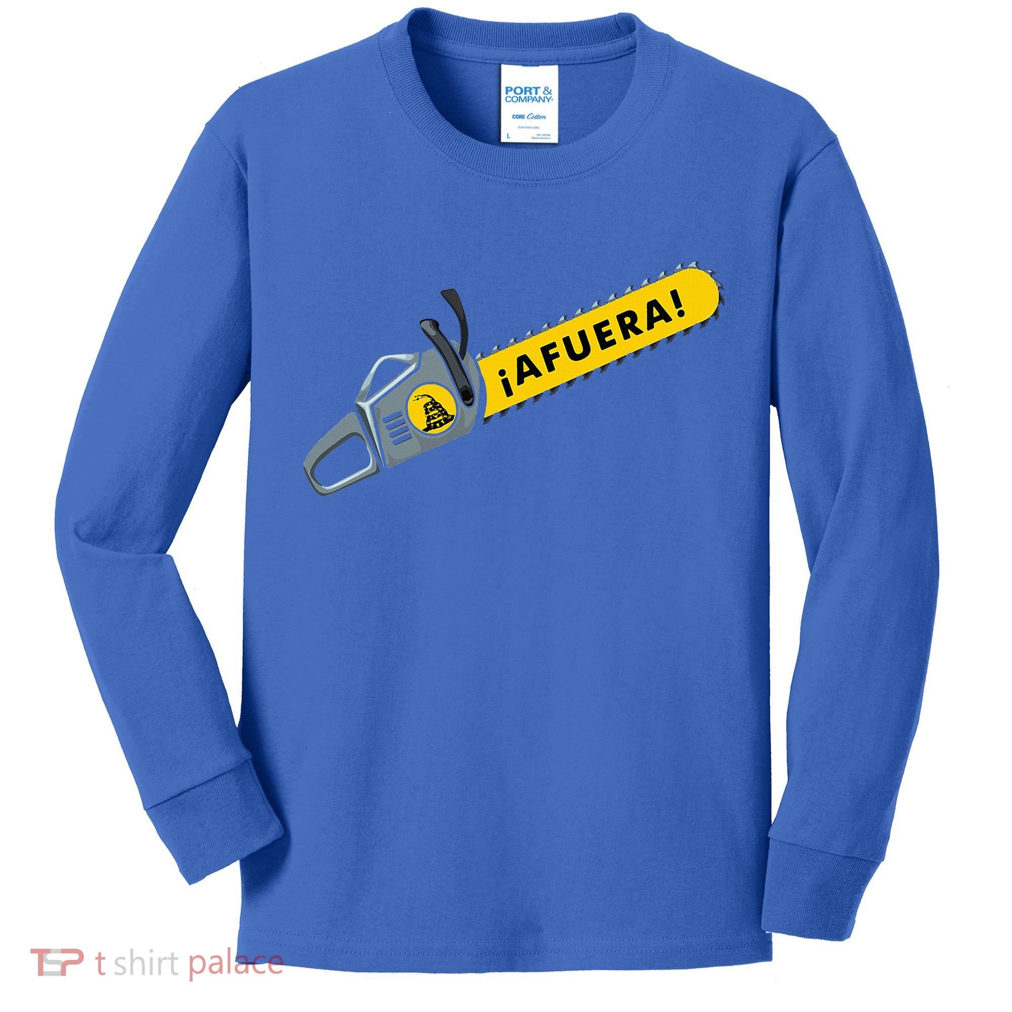 Afuera Milei Chainsaw Libertarian Ancap Liberty Freedom Kids Long Sleeve Shirt