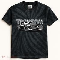 Am Muscle Car American Muscle Am Nation Kids Tie-Dye T-Shirt thumb 0
