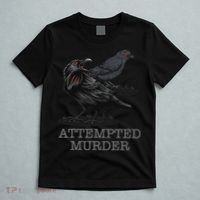 Attempted Murder Crows & Raven Funny Crow Birds T-Shirt thumb 5