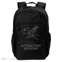 Attempted Murder Crows & Raven Funny Crow Birds Backpack thumb 0