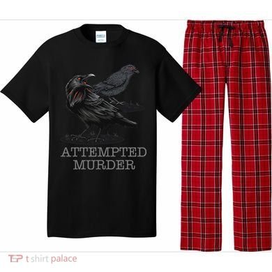Attempted Murder Crows & Raven Funny Crow Birds Pajama Set