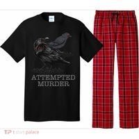 Attempted Murder Crows & Raven Funny Crow Birds Pajama Set thumb 0