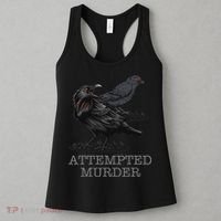 Attempted Murder Crows & Raven Funny Crow Birds Women's Tank Top thumb 3