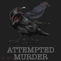 Attempted Murder Crows & Raven Funny Crow Birds Hat thumb 2