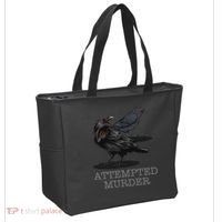 Attempted Murder Crows & Raven Funny Crow Birds Tote Bag thumb 2