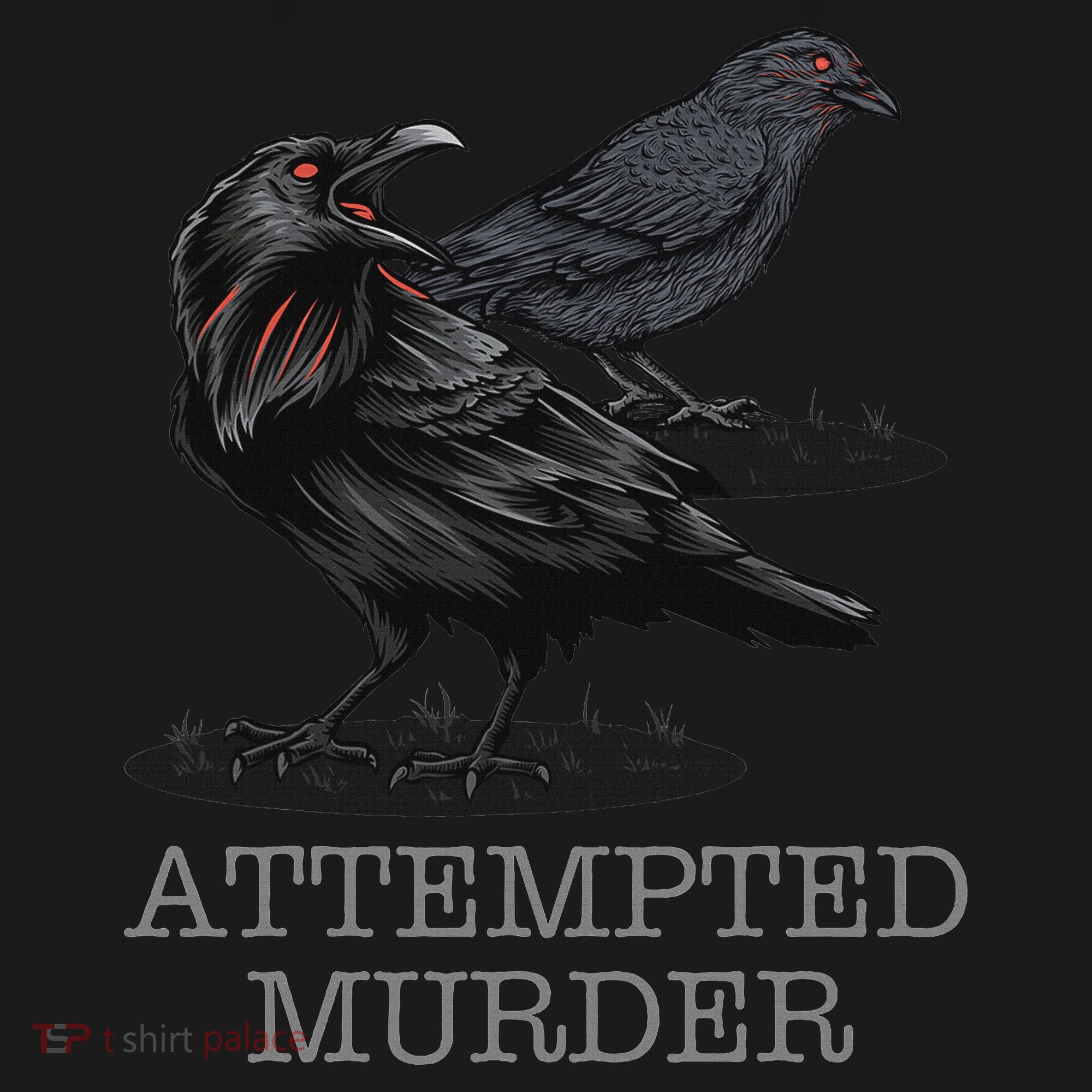 Attempted Murder Crows & Raven Funny Crow Birds Tote Bag