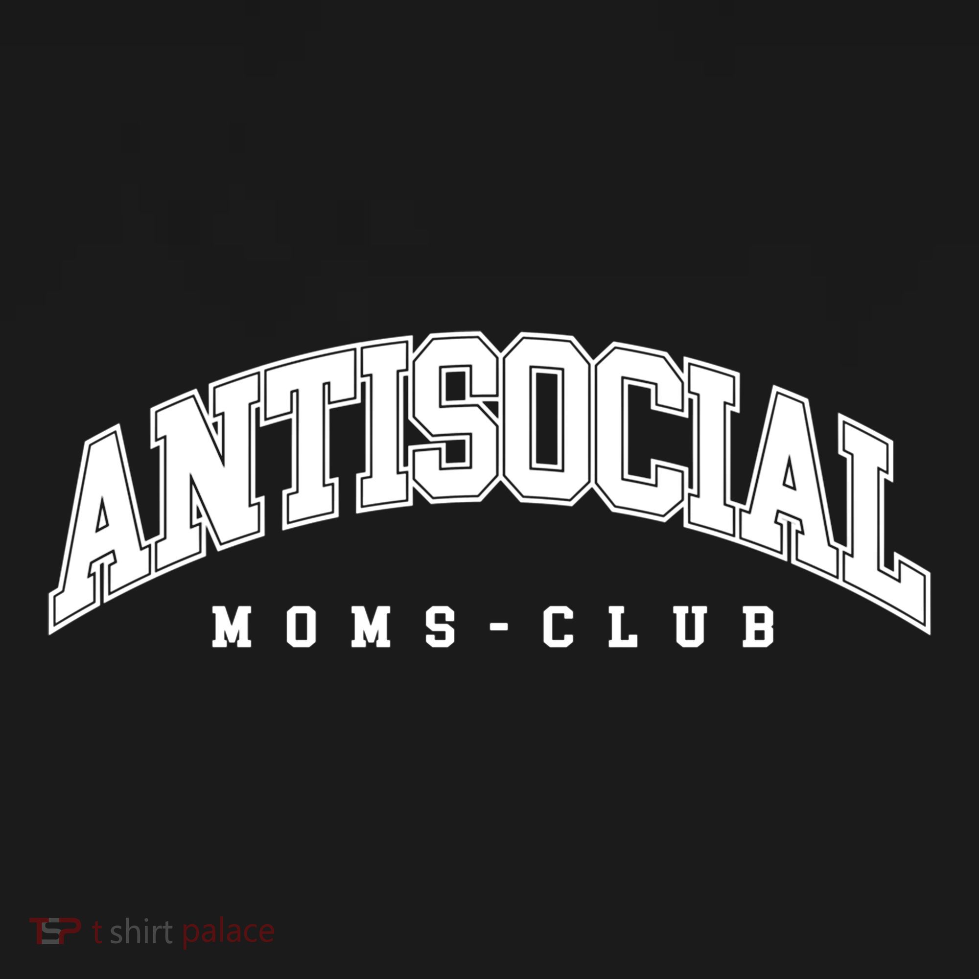 Antisocial Moms Club Mom Cute Gift Anti Social Anxiety Moms Gift Women's Hoodie