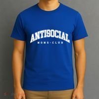 Antisocial Moms Club Mom Cute Gift Anti Social Anxiety Moms Gift T-Shirt thumb 3