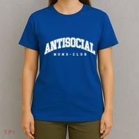 Antisocial Moms Club Mom Cute Gift Anti Social Anxiety Moms Gift T-Shirt thumb 4