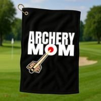 Archery Mom Crossbow Hunting Mother Gift Golf Towel thumb 1