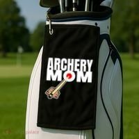 Archery Mom Crossbow Hunting Mother Gift Golf Towel thumb 2