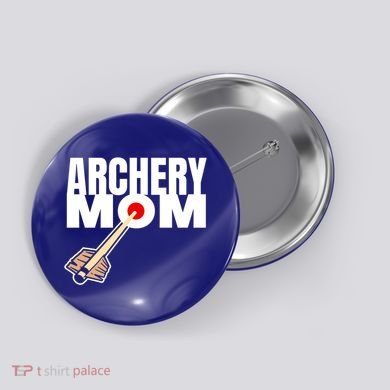 Archery Mom Crossbow Hunting Mother Gift Button