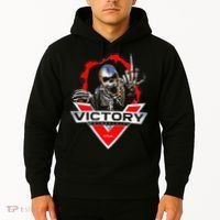 American Motor Cycles Victory Usa Skeleton Hoodie thumb 2
