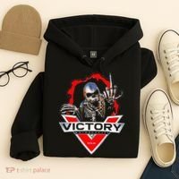 American Motor Cycles Victory Usa Skeleton Hoodie thumb 4