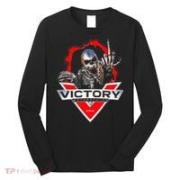 American Motor Cycles Victory Usa Skeleton Long Sleeve Shirt thumb 0