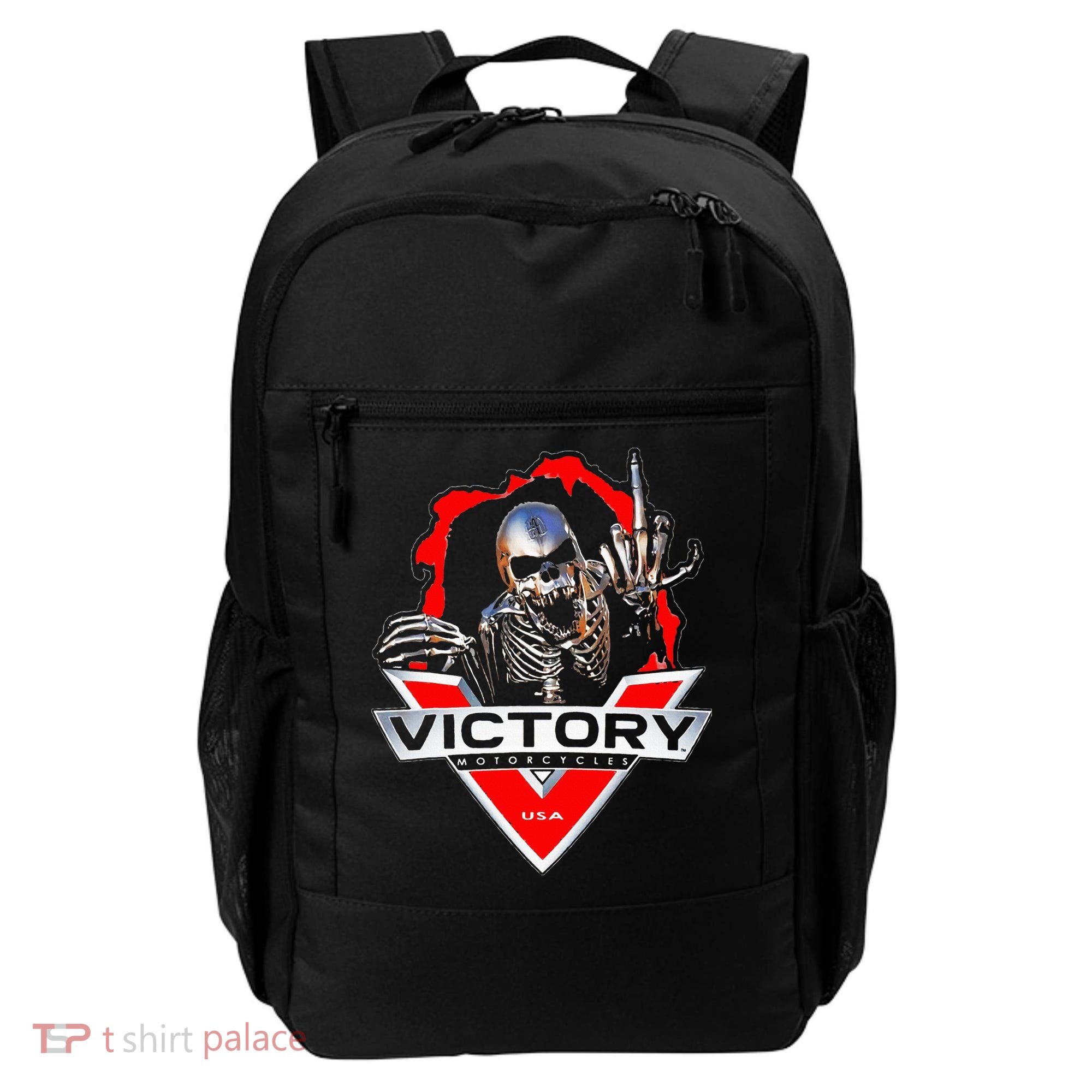 American Motor Cycles Victory Usa Skeleton Backpack