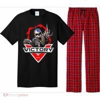 American Motor Cycles Victory Usa Skeleton Pajama Set thumb 0