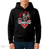 American Motor Cycles Victory Usa Skeleton Kids Hoodie thumb 4