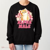 Alpha Male Cat Kitten Funny For Men Women Women's Sweatshirt thumb 0