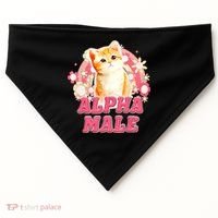 Alpha Male Cat Kitten Funny For Men Women USA-Made Doggie Bandana thumb 0