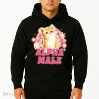 Alpha Male Cat Kitten Funny For Men Women Hoodie thumb 2