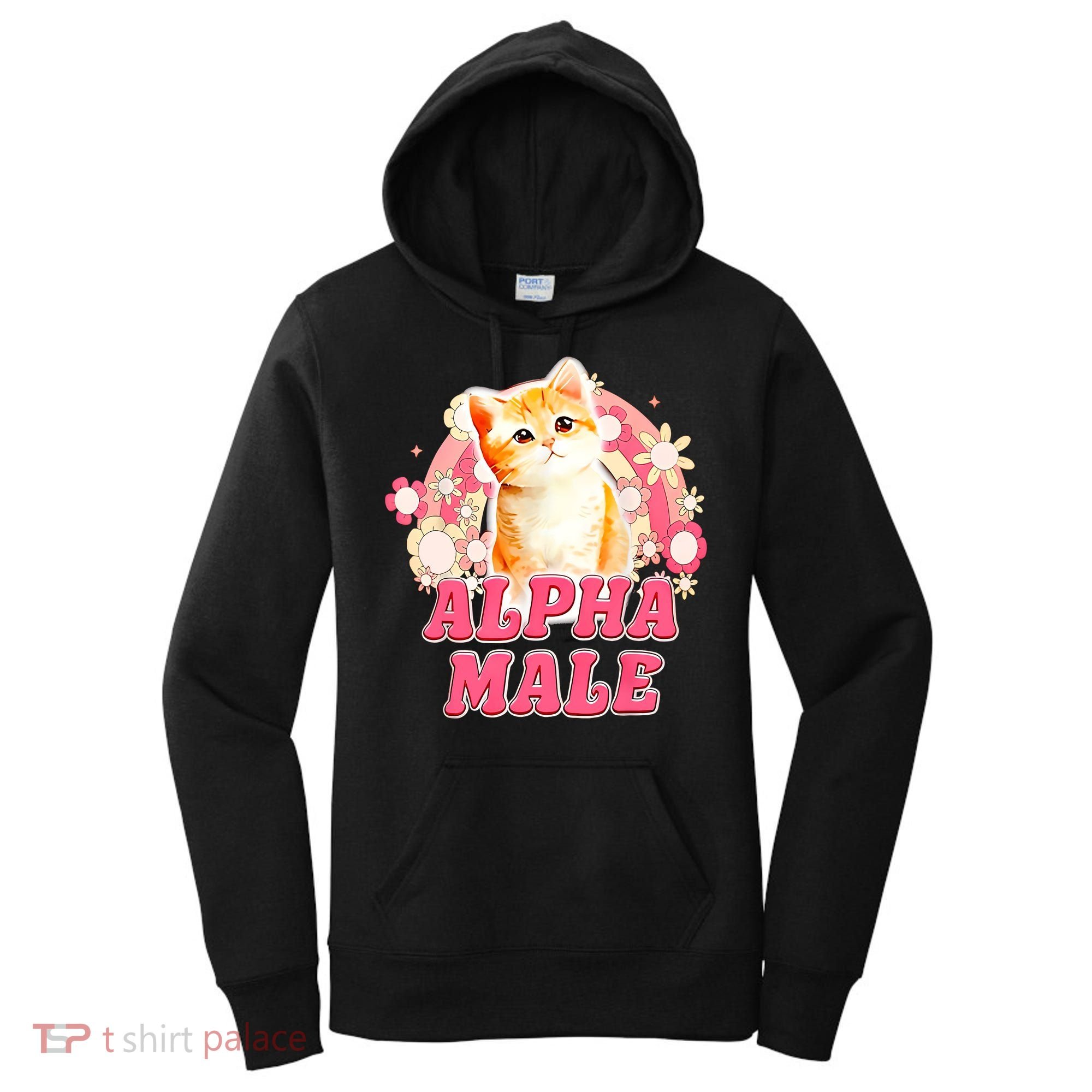 Alpha Male Cat Kitten Funny For Men Women Women's Hoodie