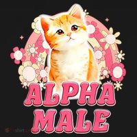 Alpha Male Cat Kitten Funny For Men Women Women's Hoodie thumb 2