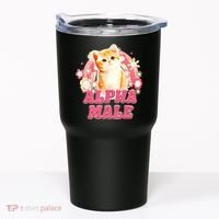 Alpha Male Cat Kitten Funny For Men Women Tumbler thumb 0