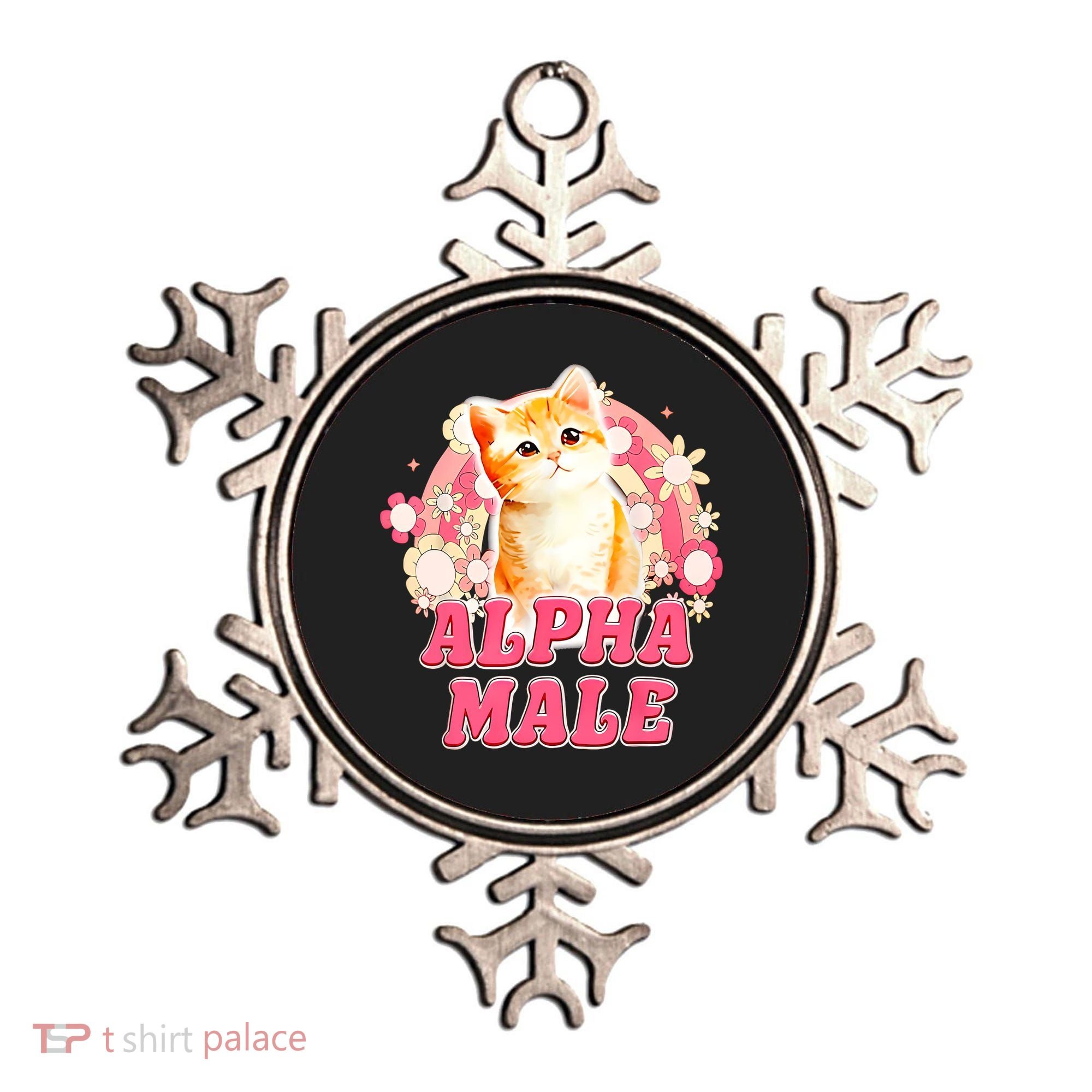 Alpha Male Cat Kitten Funny For Men Women Ornament