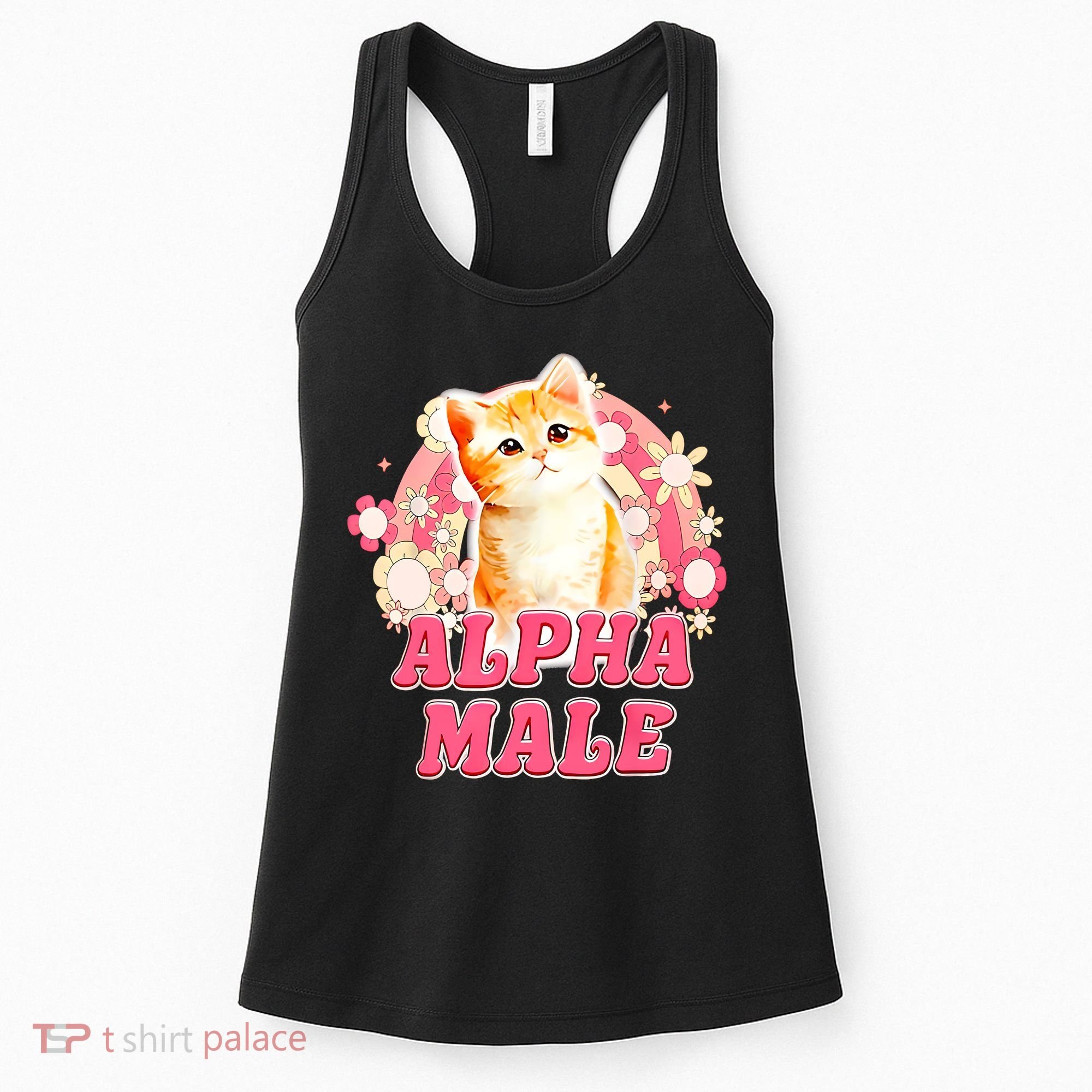 Alpha Male Cat Kitten Funny For Men Women Women's Tank Top
