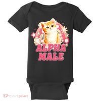 Alpha Male Cat Kitten Funny For Men Women Baby Bodysuit thumb 0