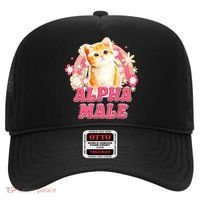 Alpha Male Cat Kitten Funny For Men Women Hat thumb 0