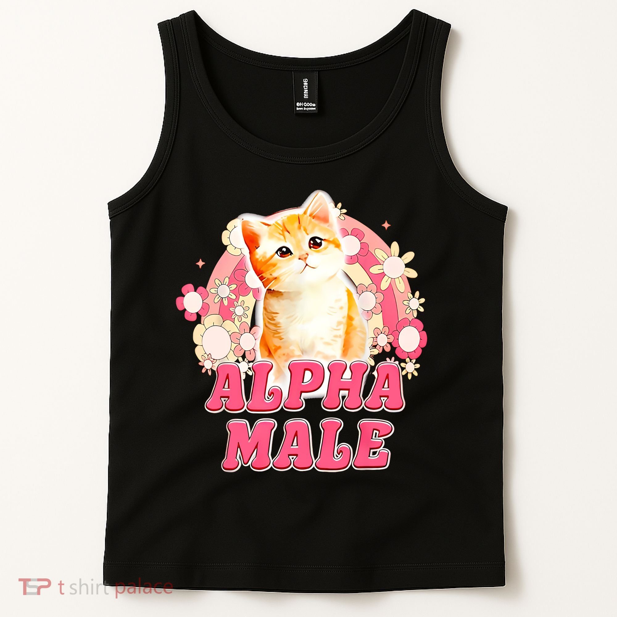 Alpha Male Cat Kitten Funny For Men Women Tank Top