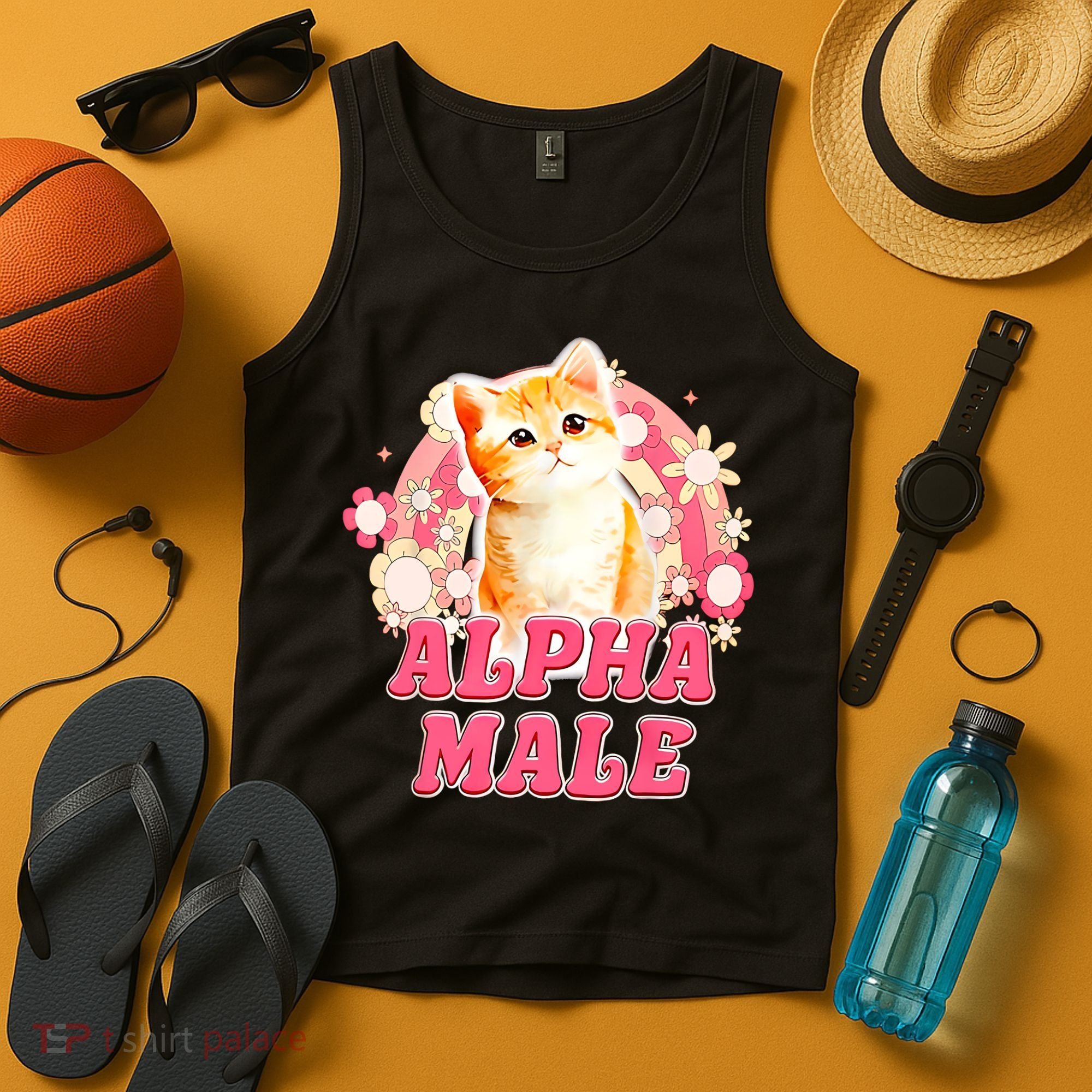 Alpha Male Cat Kitten Funny For Men Women Tank Top