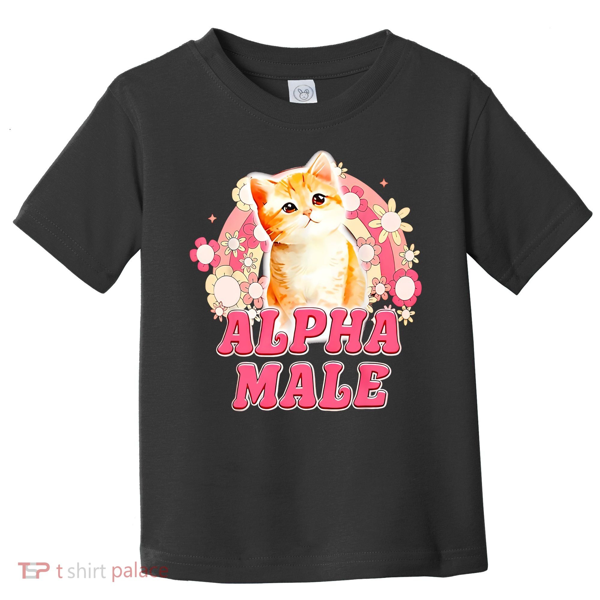 Alpha Male Cat Kitten Funny For Men Women Toddler T-Shirt