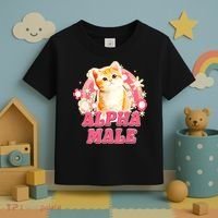 Alpha Male Cat Kitten Funny For Men Women Toddler T-Shirt thumb 3