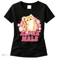 Alpha Male Cat Kitten Funny For Men Women Women's T-Shirt thumb 0