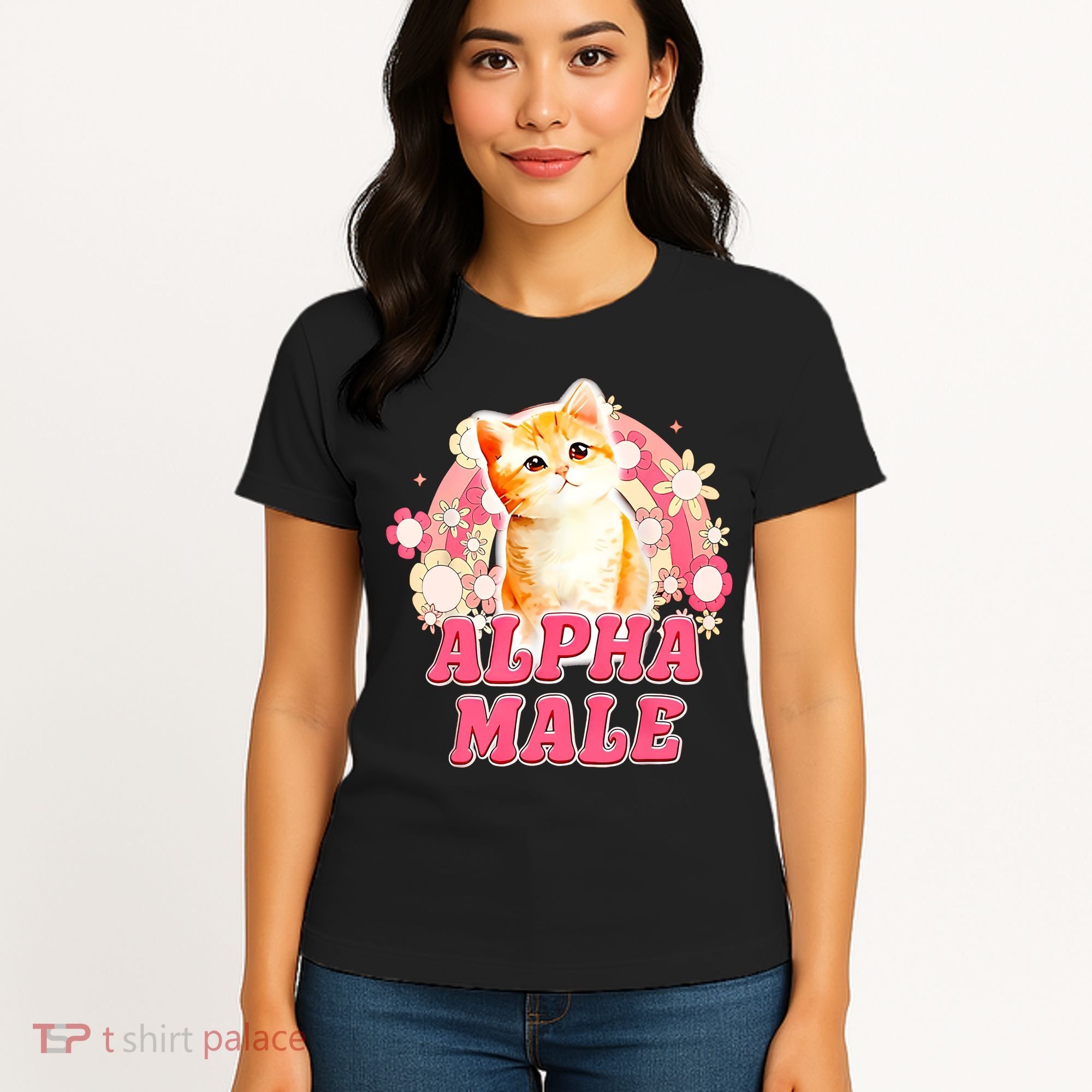 Alpha Male Cat Kitten Funny For Men Women Women's T-Shirt