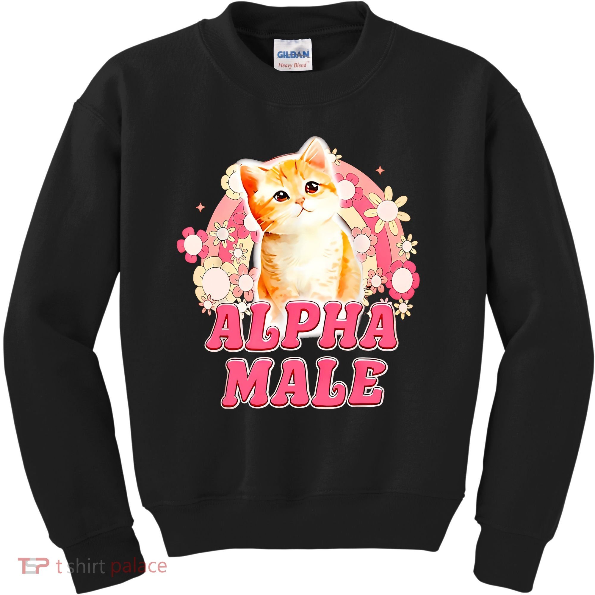 Alpha Male Cat Kitten Funny For Men Women Kids Sweatshirt