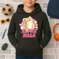 Alpha Male Cat Kitten Funny For Men Women Kids Hoodie thumb 2