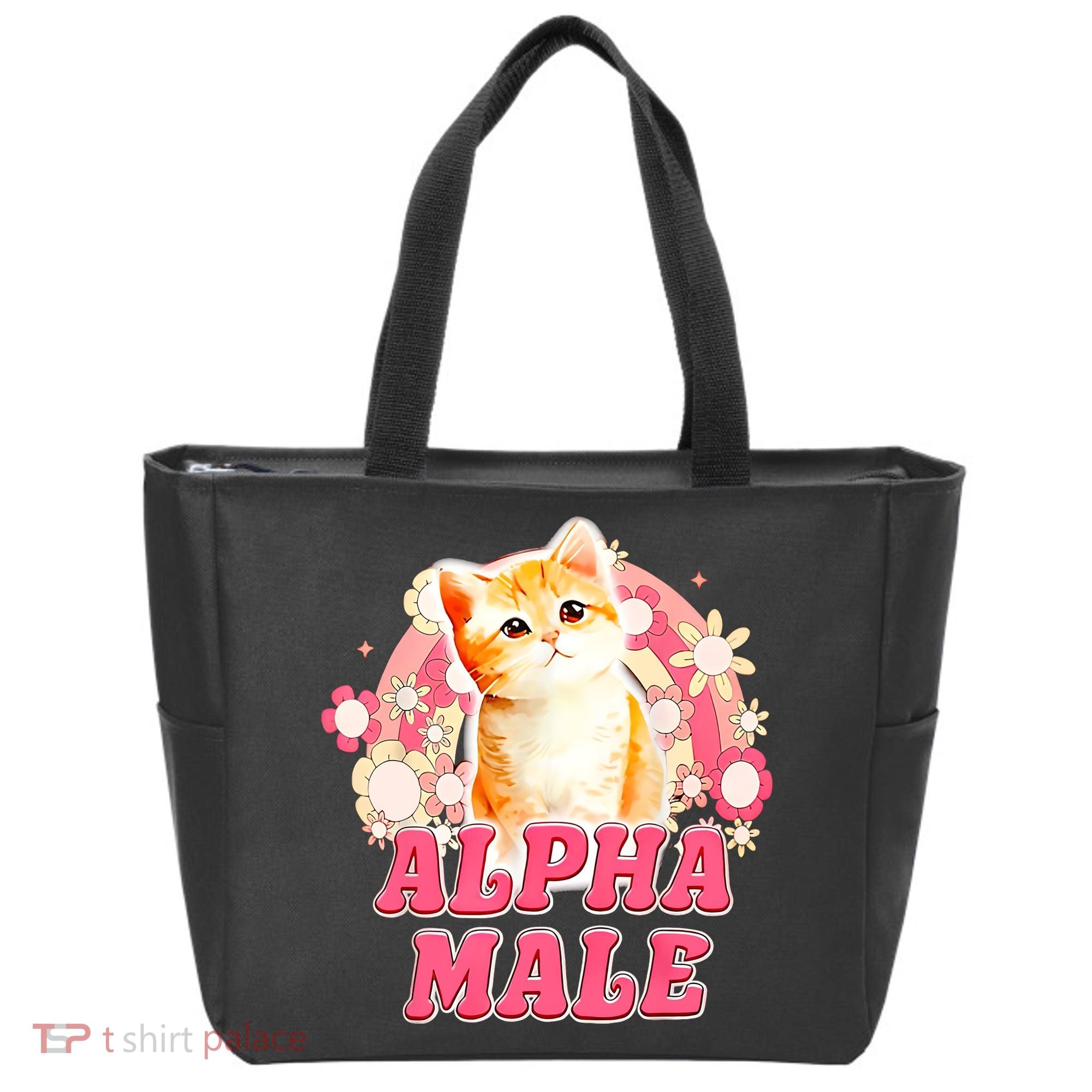 Alpha Male Cat Kitten Funny For Men Women Tote Bag