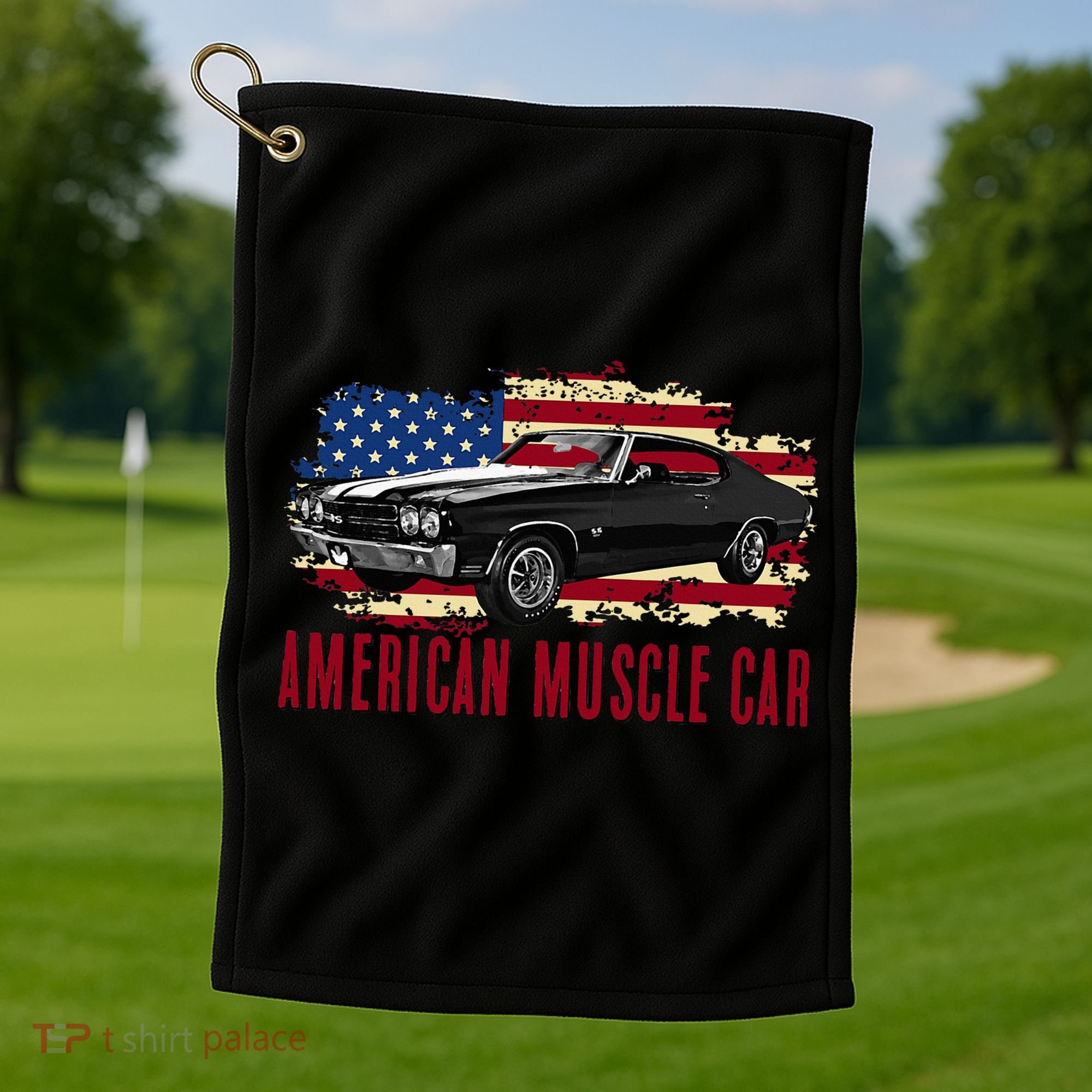 American Muscle Car Golf Towel