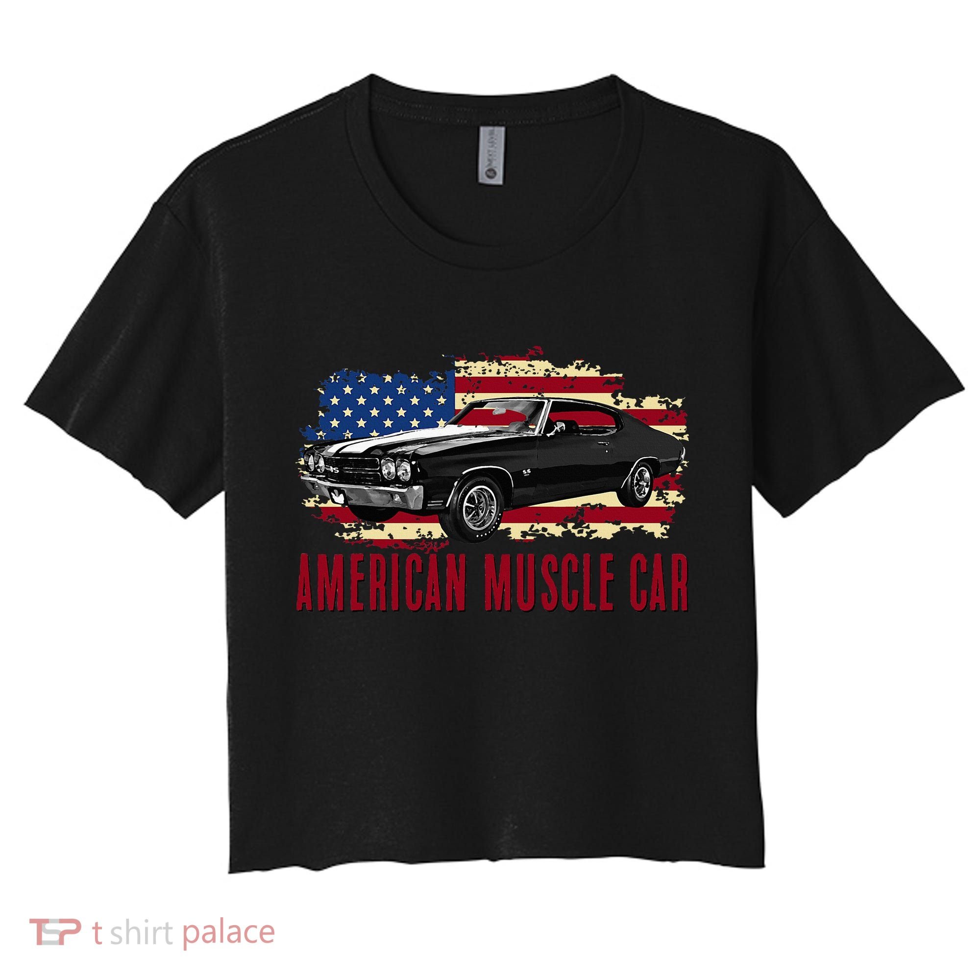 American Muscle Car Women's Crop Top Tee