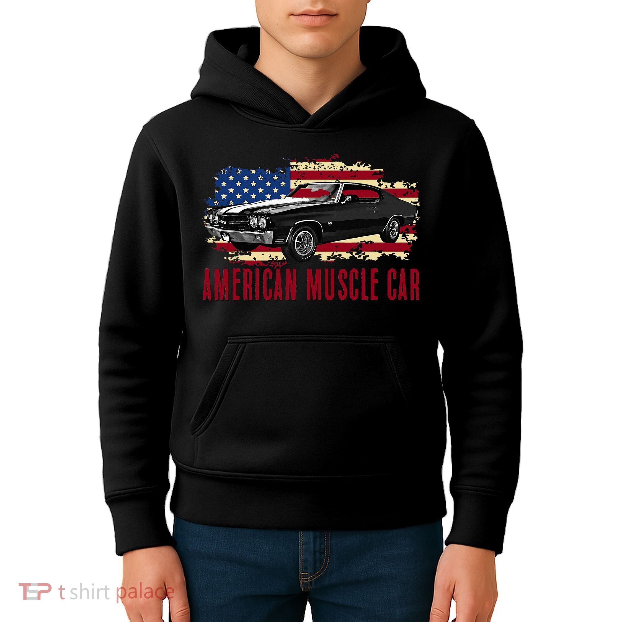 American Muscle Car Kids Hoodie