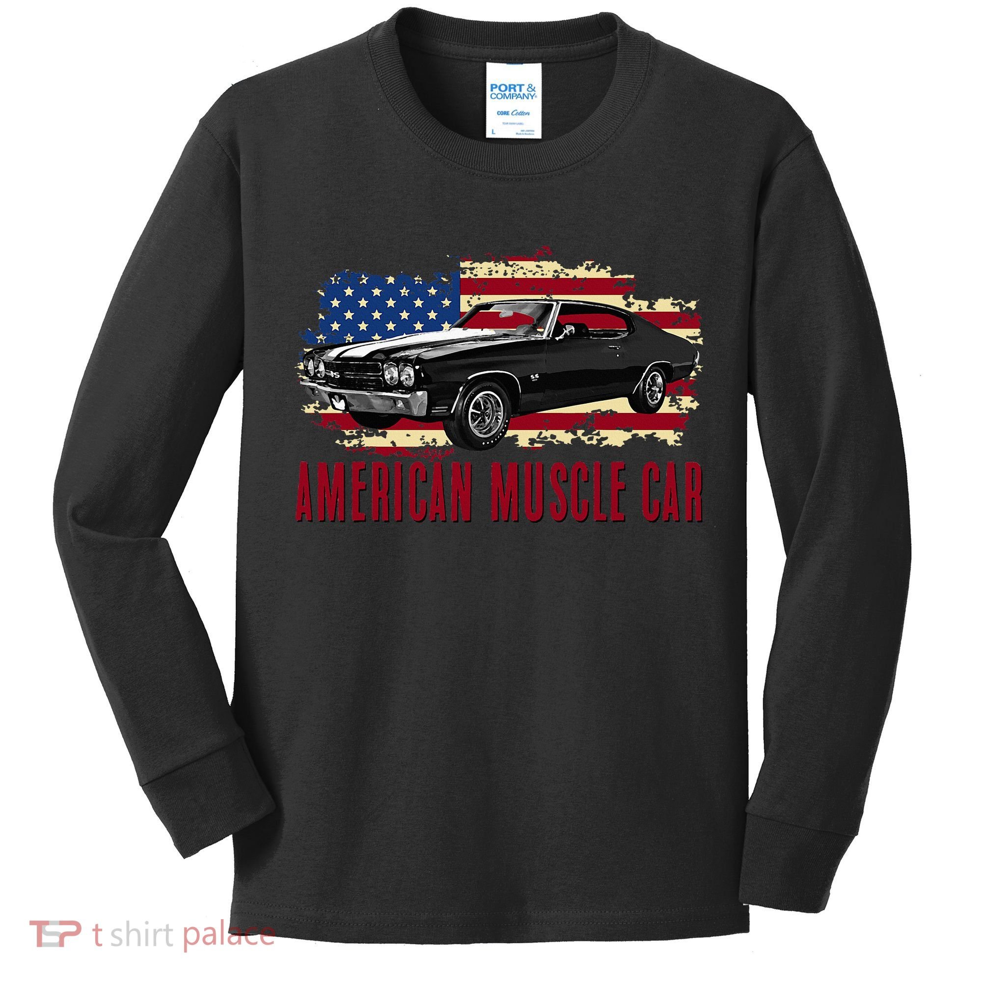 American Muscle Car Kids Long Sleeve Shirt