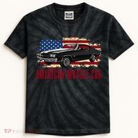 American Muscle Car Kids Tie-Dye T-Shirt thumb 0