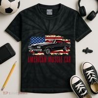 American Muscle Car Kids Tie-Dye T-Shirt thumb 2
